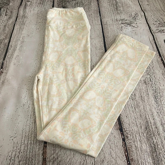 New! Girl’s Lularoe light color leggings L/XL - Picture 1 of 2